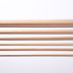 Barra Redonda Moderna <span class=keywords><strong>de</strong></span> <span class=keywords><strong>Madera</strong></span> Maciza <span class=keywords><strong>de</strong></span> Haya <span class=keywords><strong>de</strong></span> 120x2.2cm, Alta Calidad, Duradera, Longitud Personalizable, Decoración <span class=keywords><strong>de</strong></span> Interiores - Product Image 3