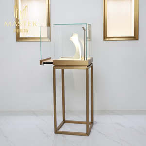 <span class=keywords><strong>Vitrina</strong></span> de Joyería de Vidrio Personalizable MASTER OEM para Exhibición en Tiendas de Joyería Fina, con Iluminación LED, Mueble con Cerradura para Uso en Centros Comerciales - Product Image 4