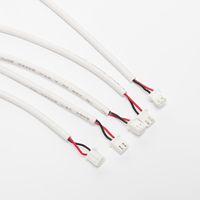 موصل JST XH أبيض بخطوة 2.54 مم مع عازل PVC أبيض 24AWG، سلك توصيل ثنائي الأطراف للإضاءة LED والمستشعرات والأجهزة الصغيرة