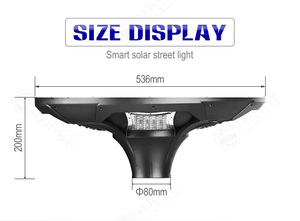 20 Watts LED Solar Garden <b>Light</b> With IP65 Die Casting Aluminum Post Top <b>Battery</b> Power Supply FL-TYD-BT1-20W Solar Garden <b>Light</b> F - Product Image 2