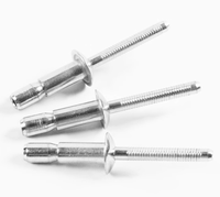 Rivets aveugles ouverts en acier inoxydable DIN7337 1/8 3/16 1/4 pouce Finition brillante