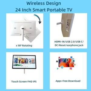 21.5 Inch White Smart <b>Android</b> <b>TV</b> With Remote Portable BestieTV Screen Hot Sales for Hotels and Use Hot Sales Remote Smart Mobile - Product Image 2