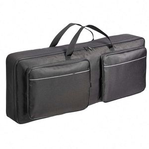 Estuche acolchado negro para teclado de piano electrónico portátil de 61 notas, fabricado por BSCI. - Product Image 1