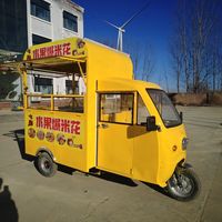 Tricycle électrique, camion de nourriture mobile, chariot de vente personnalisé pour la restauration rapide et le café, acier inoxydable, garantie de 2 ans, utilisation en extérieur