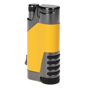 Encendedor electrónico recargable de Metal a prueba de viento, encendedor de cigarros de Gas butano con cortador de cigarros, logotipo personalizado - Product Image 2