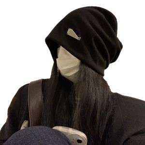 <b>Slouch</b> Hat Women's Warm Windproof <b>Beanie</b> Foldable Acrylic Fiber Korean Style Lazy Fit Large Head Circumference - Product Image 5