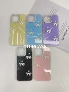 Ốp lưng điện thoại iPhone 16 cho bé gái-Bảo vệ ống kính, kim cương lấp lánh, cảm ứng mềm mại, chống ố vàng - Product Image 2