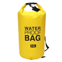 Уличная водонепроницаемая сумка, рюкзак на плечо, Спортивная Портативная Сумка-ведро для рафтинга, 500D, сухая сумка из ПВХ 20 л для плавания и дрифтинга