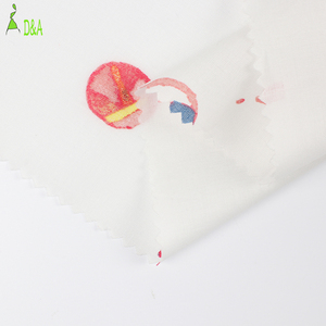 Voile Print Aangepaste Zachte Gevoel Geweven Wit Katoen Stof Voor T-shirt 100% C,100% Katoen Vlakte Duurzame Lichtgewicht 57/58" - Product Image 4