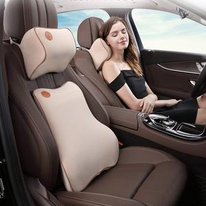 Hot Sale Luxury Designer Polyester <strong>Car</strong> <strong>Pillow</strong> Accessory Seat Cushion with Massage Lumbar Support for <strong>Headrest</strong> <strong>Car</strong> Accessories - Product Image 1
