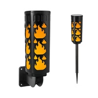 Lampe murale solaire LED transfrontalière à détecteur de mouvement, étanche pour extérieur, style pastoral, pour cour, lampe d'ambiance, lumière décorative pour jardin et pelouse
