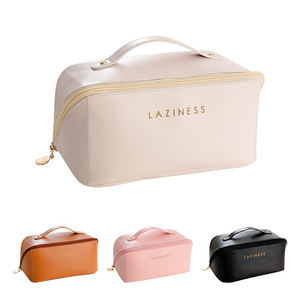 Bolsa de Maquillaje Impermeable para Viajes de Negocios, Bolsa de Cosméticos Portátil de PU Brillante, Bolsa de Cosméticos Moderna para Damas - Product Image 3