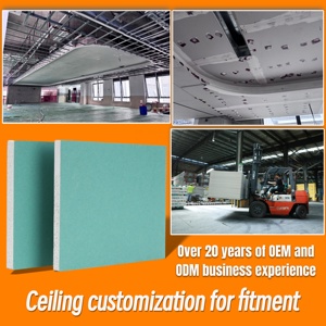 Plaque de plâtre résistante à l'eau <span class=keywords><strong>pour</strong></span> <span class=keywords><strong>plafond</strong></span> Cloison sèche Partition Surface commune Papier Plaque de plâtre <span class=keywords><strong>pour</strong></span> salon <span class=keywords><strong>Chambre</strong></span> - Product Image 3