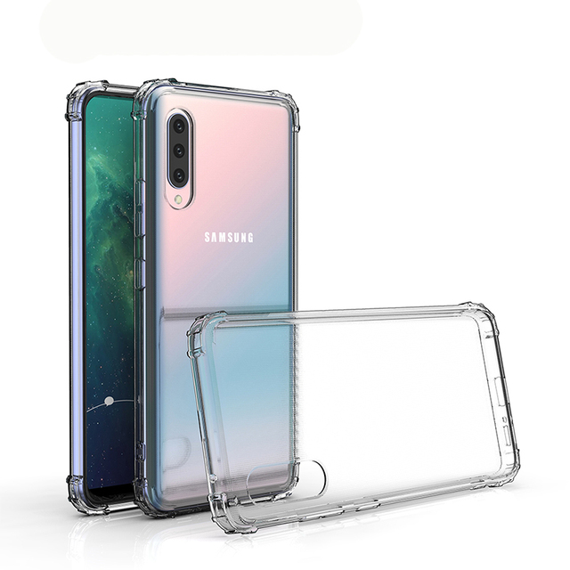 Transparent TPU Case for Samsung Galaxy A90 5G A70 A60 A50 A40 A30 A20 Cell Phone Cover Clear Soft Bumper Case
