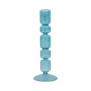 <b>Glass</b> Candle Holder For Taper And Pillar Candles Minimalist Centerpiece Table Dining Kitchen Coffee Decor - Product Image 3