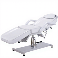 Lit de beauté moderne en métal hydraulique réglable de haute qualité pour spa, soins du visage et extensions de cils