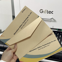 Machine d'impression numérique à jet d'encre CMYK haute vitesse Giftec pour enveloppes, boîtes à pizza, pochettes, sacs, serviettes avec tête A3 A4