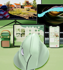 Souris optique verticale ergonomique JOMAA pour droitier, double mode BT+2.4G, sans fil rechargeable, 2400 DPI réglables, en stock - Product Image 5