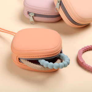 2025new Silicone núm vú trường hình-odm lưu trữ thiết kế cho mọc răng (nhỏ gọn & vệ sinh) - Product Image 1