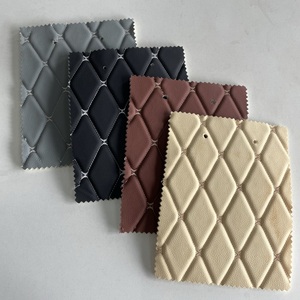 Vente chaude 3D Dimensional Broderie PVC RexinLeather Avec Éponge, Imperméable À L'eau Personnalisé <span class=keywords><strong>Matelassé</strong></span> Faux <span class=keywords><strong>Cuir</strong></span> Matériel Pour Voiture - Product Image 2