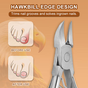 Salon d'usine professionnel manucure pédicure outil de soin pince à ongles en acier inoxydable dissolvant de peau morte coupe-cuticules tondeuse - Product Image 2