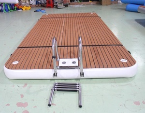 Muelle inflable de jetski personalizado, plataforma de pontón de isla <span class=keywords><strong>flotante</strong></span> de agua inflable <span class=keywords><strong>para</strong></span> yate - Product Image 1