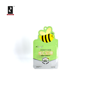 Pochette zip-lock refermable en plastique PE mylar imprimée sur mesure Emballage debout de bonbon résistant à l'humidité et aux odeurs - Product Image 4