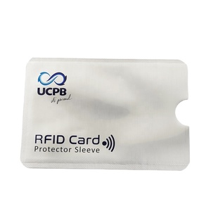 Giao Hàng Nhanh Chóng Tùy Chỉnh In Rfid Chặn Thẻ Bảo Vệ Chủ Chống Thấm Nước Chống-Quét Thẻ Tay Áo Với Tín Hiệu An Ninh Kháng - Product Image 5