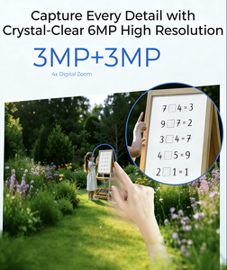 Cámara de Seguridad para Exteriores con Doble Lente de 6MP, Energía Solar, 2 Canales, Almacenamiento Local en Base Doméstica, Seguimiento por IA en la <span class=keywords><strong>Nube</strong></span>, Kit de Sistema de Seguridad para el Hogar - Product Image 3