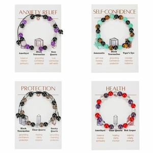 Natural Stone Braided <b>Bracelet</b> Set Colorful Adjustable Handmade Crystal <b>Beaded</b> Jewelry For Women Wedding Gift - Product Image 1