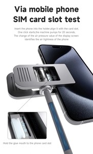 Detector hermético de teléfono móvil mecánico iParts/Qimi8/hacer pruebas menos tediosas/prueba de ranura para tarjeta SIM de teléfono móvil ViaMobile - Product Image 2