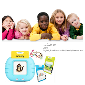 224 cartes flash éducatives parlantes pour enfants, jouet de thérapie orthophonique de poche avec apprentissage des langues en plastique - Product Image 4