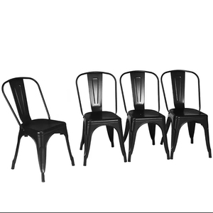 <strong>Haosi</strong> Dining Room Furniture Sedie Cucina Bistro Luxury Retro Stackable Restaurant Chairs Metal Dining Chairs for Wedding Events - Product Image 6