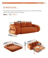 Europäisches Modernes Zweisitzer-Schlafsofa aus Vakuumstoff, Quadratische Form, Platzsparend, Modular für Apartments
