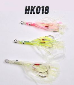 Hameçon bionique pour calamar Tianya <span class=keywords><strong>Saury</strong></span> avec ligne de pêche, hameçon lumineux pour la pêche en mer, jigging Luya, double hameçon pour pieuvre - Product Image 5