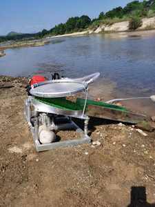 प्लेसर सोने की वसूली उपकरण सोने का रत्न संभावित छोटी खनन कालीन वाशिंग मशीन - Product Image 2