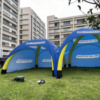 Tente gonflable géante de 20*20 pieds avec logo personnalisé, dôme publicitaire pour salon professionnel, événement en plein air