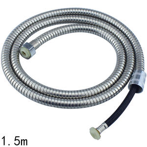 Tuyau de douche extractible en acier inoxydable de 2 mètres avec laiton flexible et PVC, tuyaux de plomberie pour pomme de douche de 1,5 m - Product Image 1