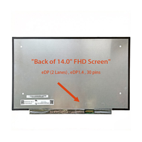 Layar Pengganti Laptop N140HCG-GQ2 14" FHD 19201080 IPS Matte LCD 30Pin EDP1.4 2-Lane Panel Non-Touch 400nits 72% NTSC 60Hz