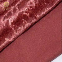 Tela de terciopelo de diamante de punto de urdimbre de 240gsm de alta calidad 96% poliéster 4% Spandex tela de terciopelo elástico para ropa de descanso y Pijamas