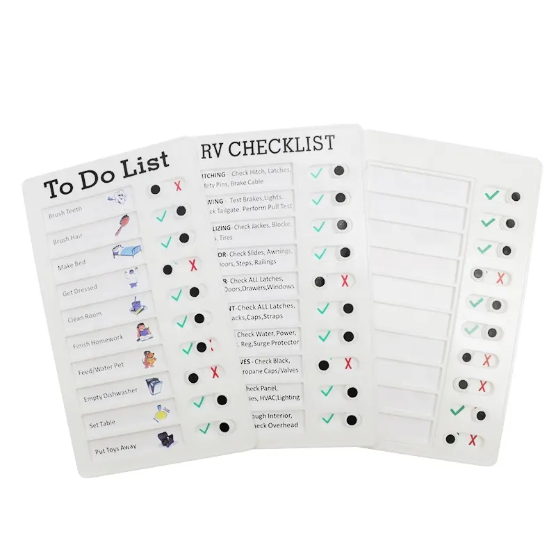 Weekly Schedule Planner Board Boarding House Plan Chore Checklist Vision Board Planner Kit Plastic DIY Message Home Travel Chart