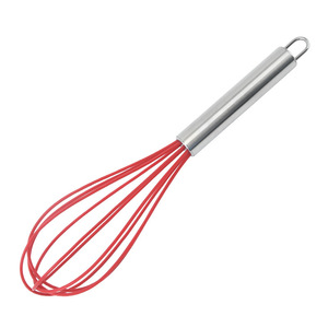 10-inch <b>silicone</b> handheld egg beater, household flour mixer, manual butter whipper, baking <b>tool</b> wholesale - Product Image 5