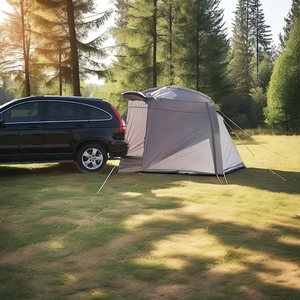 Wind Valley Garden Luxury SUV Car Top Tentes Rétractable Automatique Double Couche Parasol Toit Auvents Latéraux <span class=keywords><strong>Été</strong></span> 2 Personnes - Product Image 1