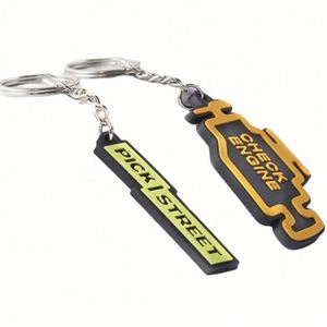Custom Desig 2D Logo Brand Silicone Key Chain Carabiners Gift Cheap Promotional Rubber Soft Pvc Keychain Wholesale - Product Image 4