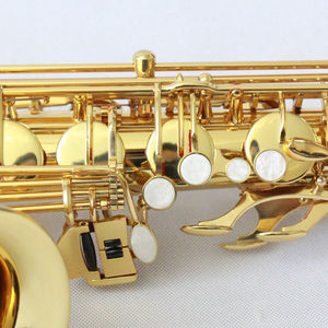 Saxophone ténor personnalisé en laiton laqué or, corps laqué or - Product Image 4