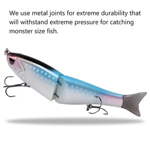 Señuelo <span class=keywords><strong>de</strong></span> Pesca Segmentado y Articulado, Cebo Artificial Duro para Agua Dulce y Salada, para la Pesca <span class=keywords><strong>de</strong></span> Peces Depredadores - Product Image 2