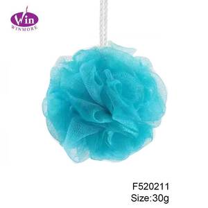 Éponge de bain colorée personnalisée WINMORE F520211, vente chaude, prix d'usine, boules de <span class=keywords><strong>douche</strong></span>, applicateur corporel de type boule pour - Product Image 4