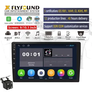 Flysonic OEM/ODM Services 2 Din 10 Inch 1+16GB android on car stereo best quality Car Stereo