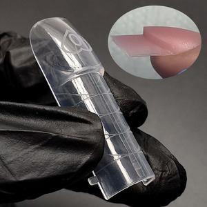 Nouveau clou double forme acrylique pointe française outil d'extension d'ongle Logo personnalisé Sandwich Double Sandwich double formes pour ongles - Product Image 1