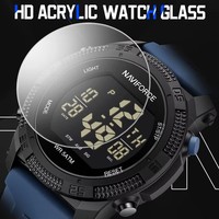 NAVIFORCE 7104 NF7104 Montres Digitales Électroniques Originales Étanches, Montre Chronographe de Sport pour Hommes, Relojes
